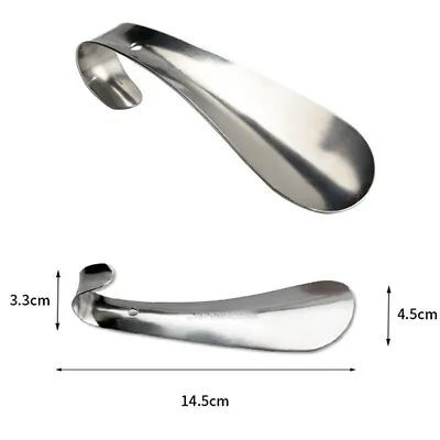 1Pc Professional Stainless Steel Silver Metal Shoe Horn Spoon Shoehorn 14:-o • $2.62