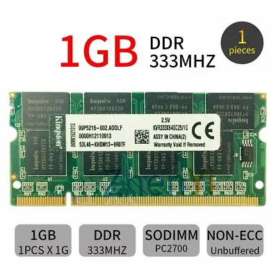 $9.09 • Buy 1GB HP-Compaq Presario R3000 R4000 V1000 V2000 V5000 X1000 Series DDR SODIMM RAM