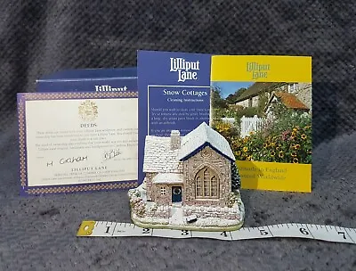 Lilliput Lane BORROWDALE SCHOOL 1996 Brand New Lakeland Christmas Collection • £45