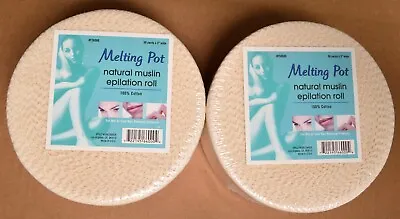 Melting Pot Natural Muslin Cloth Wax Roll 50 Yards X 3   X 2  100 Yards Total • $23.99