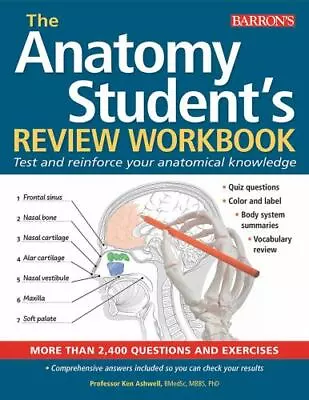 Anatomy Student's Review Workbook: Test And Reinforce Your Anatomical Knowledge  • $7.64