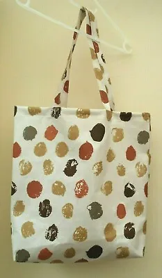 FAB EARTHY Colours Boho Patern TOTE SHOPPER Bag HANDMADE OILCLOTH BN! • £14