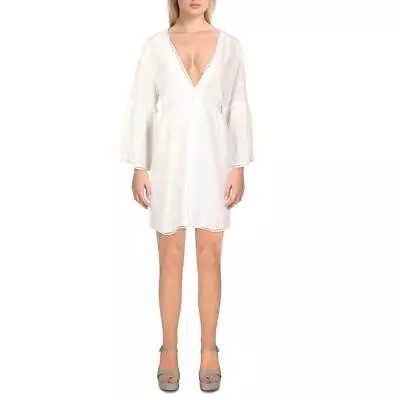 Melissa Odabash Womens Cotton Coverup Summer Babydoll Dress BHFO 7601 • $121