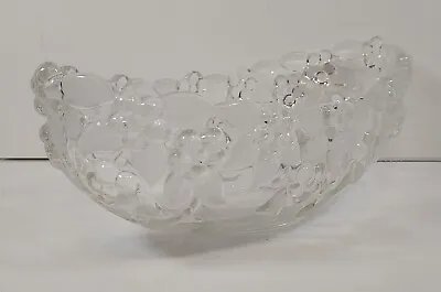 Mikasa Etched Crystal Carmen Pattern Oval Serving Canoe Bowl 10.5  X 4.25”  • $24.99