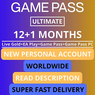 Xbox Game Pass Ultimate 12+1 Months✔️whole Period At Once🔥READ DESCRIPTION • $57.80