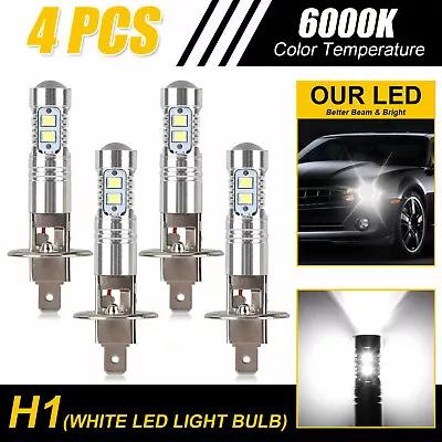 4x H1 200W CREE LED Headlight Kit Fog Driving DRL Light Bulbs 6000K Xenon White • $12.98