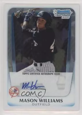 2011 Bowman Chrome Prospects Auto Mason Williams #BCP85 Auto • $2.84