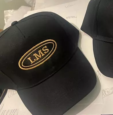 Embroidered Black Baseball Cap LMS Railwayana Collector Trains • £8.50