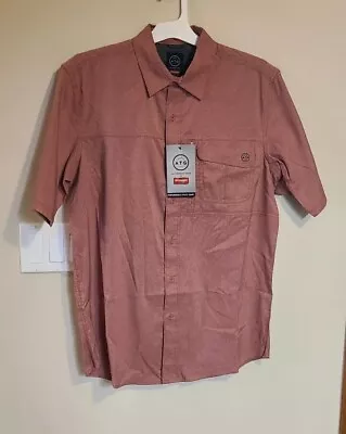 Wrangler ATG All Terrain Gear Utility Shirt  Mens Small  Red  Button Down • $13.99