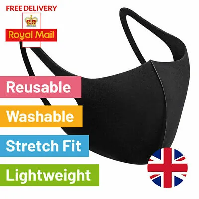 Adults Face Mask Covering Protection Mens Ladies Fashion Reusable Washable • £3.49