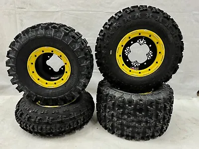 DWT G3 Beadlock Rims Maxxis Razr 2 Tires Front/Rear Suzuki LTR450 LTZ400 LTZ250 • $1295