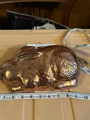 New Copper Easter Rabbit Hanging Jello Mold 10“ Tin Lined Read • $35