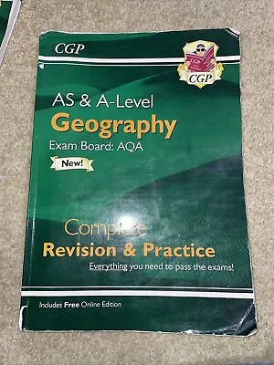 CGP Revision Guide: AS And A Level Geography AQA Complete Revision And Practice • £2.75