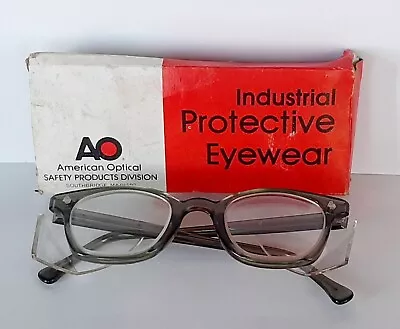 Vintage AMERICAN Optical Flexi-Fit 6M Z87  Smoke Grey Excellent Condition! • $109