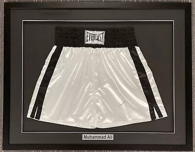 Muhammad Ali Signed Boxing Trunks Everlast The Greatest HOF Autograph Framed JSA • $3499.99