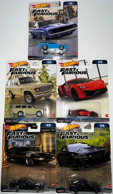 $42 • Buy Hot Wheels Premium 1:64 Fast & Furious 2023 Complete Set 1-5 FROM FACTORY CASE
