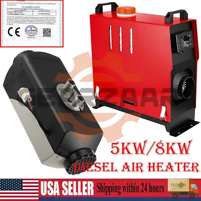 5kw 8kw 12v Diesel Air Heater Remote Control Lcd Thermostat Motorhome Trailer • $108.57