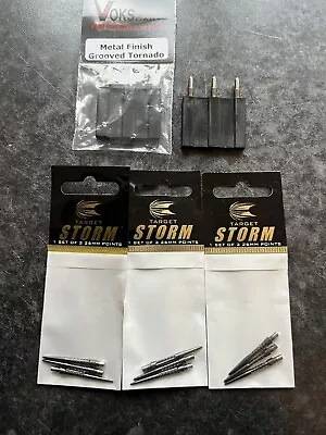 TARGET STORM SURGE & VOKS TORNADO Dart Points X5 Sets • £49