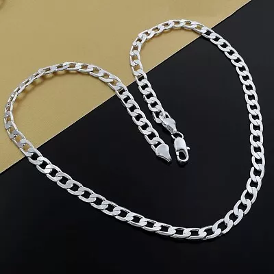 New Sterling Silver Thick Solid 925 Italy Men's Figaro Chain Necklace Bracelet • $7.09