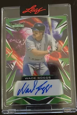 2023 Leaf Vibrance WADE BOGGS Auto Autograph 16/20 • $10