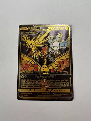 Black Tag Team Moltres Zapdos Articuno GX Display Card SM210 NM/M • $0.99