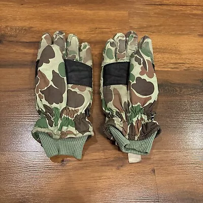 Vintage Mens Cabelas Duck Camo Gore-Tex Thinsulate Winter Gloves Medium • $18.49