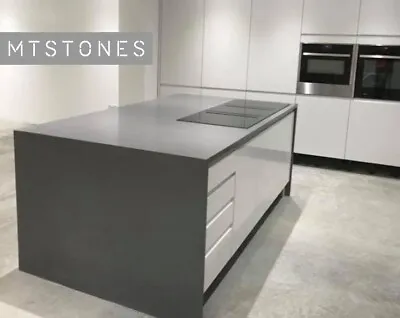 Dark Grey Quartz Kitchen Worktop Sample I Template Supply And Fit Quality Quartz • £2