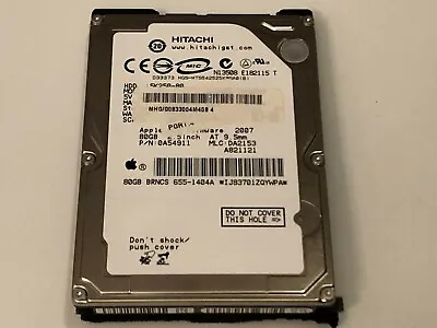 Apple Mac Mini A1176 2007 Hitachi 80GB SATA 2.5 Hard Drive 0A54911  • $37.49