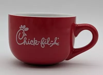 Chick-Fil-A Wide Coffee Mug Red Outside White Inside. VGC • $9.99