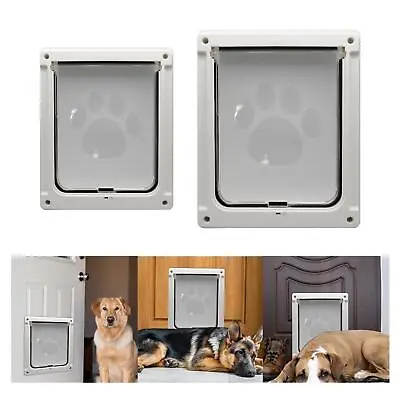 £61.55 • Buy 2 Way Locking Pet Flap Door Magnet Attraction Automatic Close Cat Dog Doors