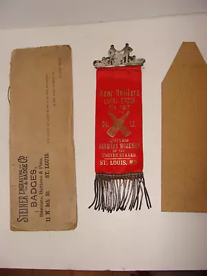 Beer Bottlers Local Union No. 187 Ribbon  RARE  St. Louis MO ~ Original Envelope • $165