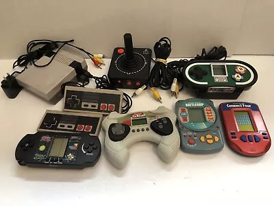 Football Atari Battleship Poker Connect 4 Plug &Play Handheld Games Tested Lot 7 • $39.98