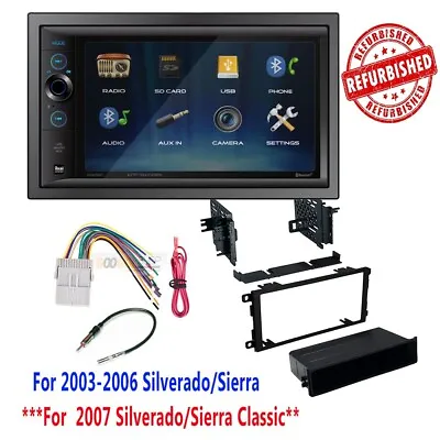 REFURBISHED DUAL XVM296BT Car Stereo Radio Dash Kit For 2003-06 Chevy Silverado • $110.99