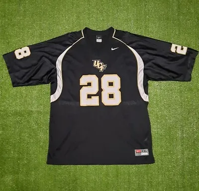 Nike Team UCF Knights #28 Football Jersey Men Sz XL Central Florida Mesh Black  • $80