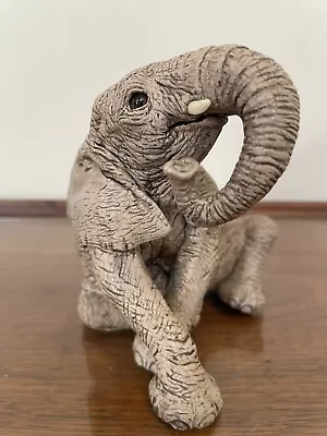 Vintage Elephant Sculpture Drum #3125 By Martha Carey The HERD-Marty Sculptures • $29.99