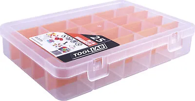 £6.99 • Buy 25 Compartment 9  Beta Organiser Storage Box For Small Parts,DIY, Crafts, Home