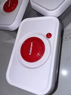 $20 • Buy Cuisinart Vacuum Lock 32 Oz Red Container Set Of 3