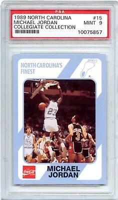 1989 North Carolina Collegiate Collection Michael Jordan #15 Psa 9 Unc Tar Heels • $24.99