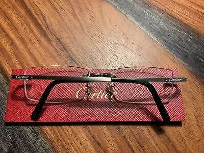 Vintage Men's Cartier Titanium Rimless Eyeglass Frames - CT0086O • $400
