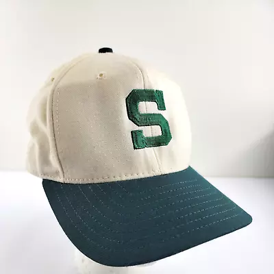 Vintage Michigan State Spartans Union Made USA 7 1/4 Fitted Hat Baseball Cap • $7.79