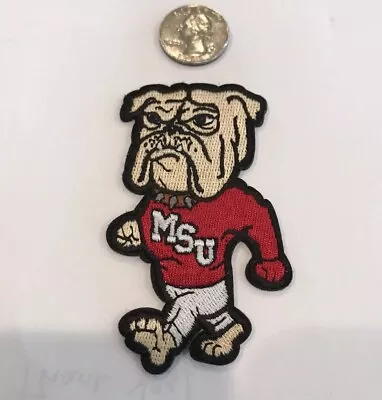 $5.99 • Buy MSU  Mississippi State UNIVERSITY BULLDOGS Embroidered Iron On Patch: 3 X 2 