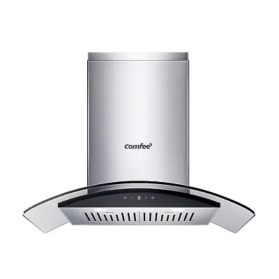 Comfee Curved Glass Range Hood 30 In 3 Speed Gesture Sensing Touch Control • $235