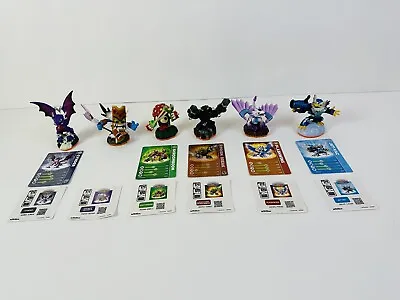 LOT Of 6 Skylanders Giants Figures Many Cards + Stickers Included • $10