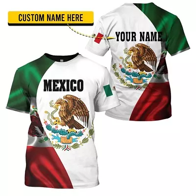 Personalized Mexico Shirt - Mexico Jersey - Mexico Pride T-Shirt • $16.95