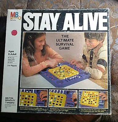 1978 STAY ALIVE ~ Milton Bradley ~ Vintage Marble Survival Board Game  • $9.99