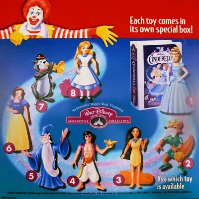1995 Disney Mcdonalds Masterpiece Collection Clamshell Cases / Toys - U - Pick • $6.99
