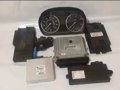 £70 • Buy BMW E90 E91 LCI N47N 320d FULL ECU KIT SET DDE 8506566 Manual With Kwy