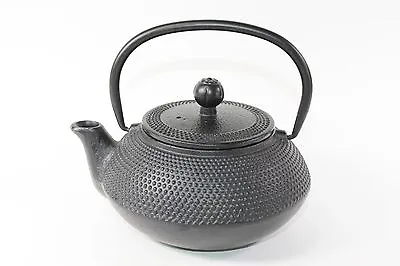 24 Fl Oz Black Small Dot Japanese Cast Iron Teapot Tetsubin With Infuser Filter • £25.06