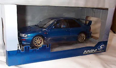 Subaru Impreza 22b 1998 Sonic Blue 1:18 DIE CAST MODEL SOLIDO 1807401 New In Box • $80.78