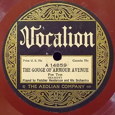 Vocalion 14859 FLETCHER HENDERSON  ARMOUR AVENUE HARD HEARTED HANNAH Jazz 78rpm • $20